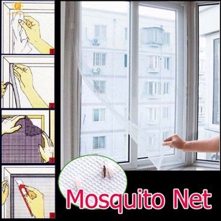 Cửa sổ màn hình lưới muỗi màu trắng net cửa sổ màn hình rèm tự dính ngăn chặn lỗi ong bay tự làm hộ gia đình chống muỗi cửa sổ màn hình lưới flowerdance