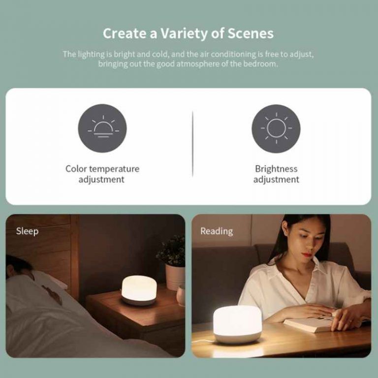 Đèn thông minh Xiaomi Yeelight LED Bedside Lamp D2 - Đèn ngủ để bàn, đổi màu WRGB