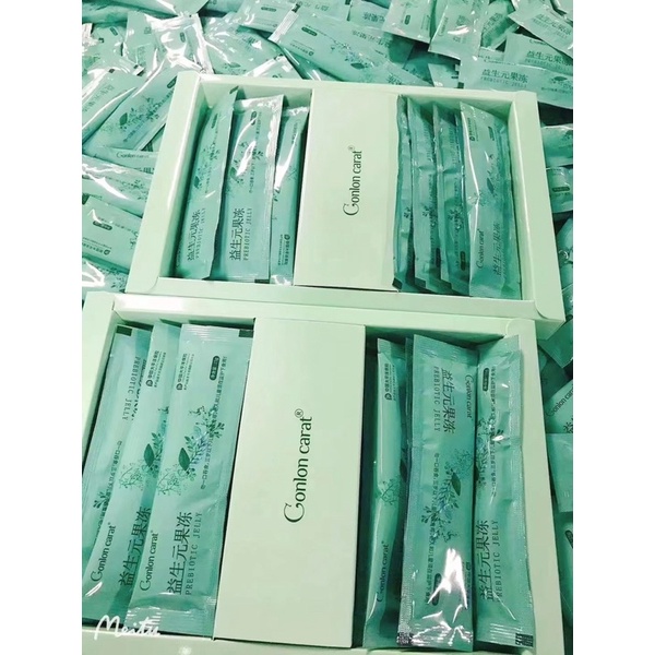 Combo Giá Sỉ 10 Hộp Thạch Giảm Cân, Thải Mỡ - PREBIOTIC JELLY - Thạch Xanh, Skin X9