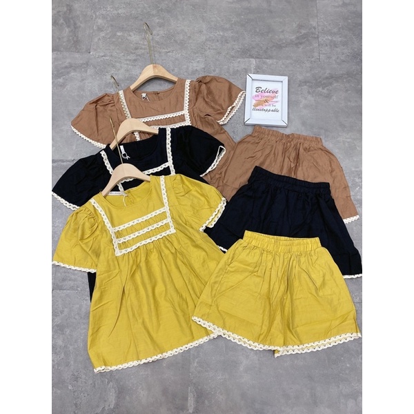 [Siêu Hot] Bộ Đũi Viền Ren 3 Màu Siêu Xinh Có Ảnh Thật Kèm Video | BigBuy360 - bigbuy360.vn