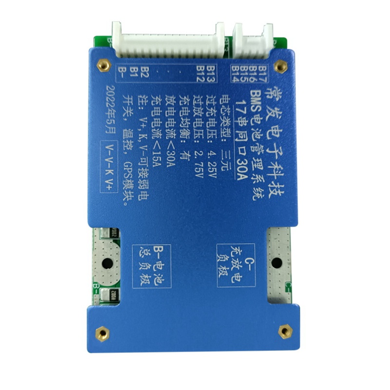 Tấm Pin Sạc Li-Ion 18650 Bms 17S 60V Bảo Vệ Nhiệt Độ Cho Xe Escooter