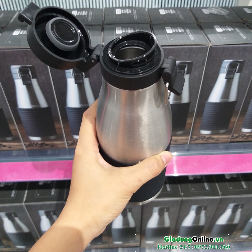 Bình Giữ Nhiệt Inox 304 Lock&amp;Lock Cylinder LHC4146 600ml