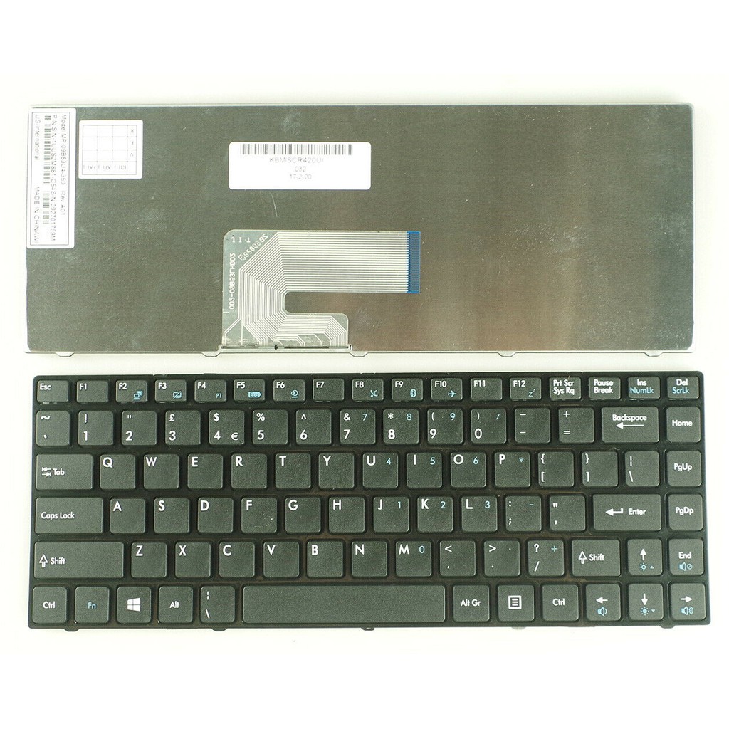 (KEYBOARD) BÀN PHÍM LAPTOP MSI CR420 dùng cho CR420 CR430 CR460 CX420 EX465 FX400 FX420 X350 X420 X460DX N4205 S30