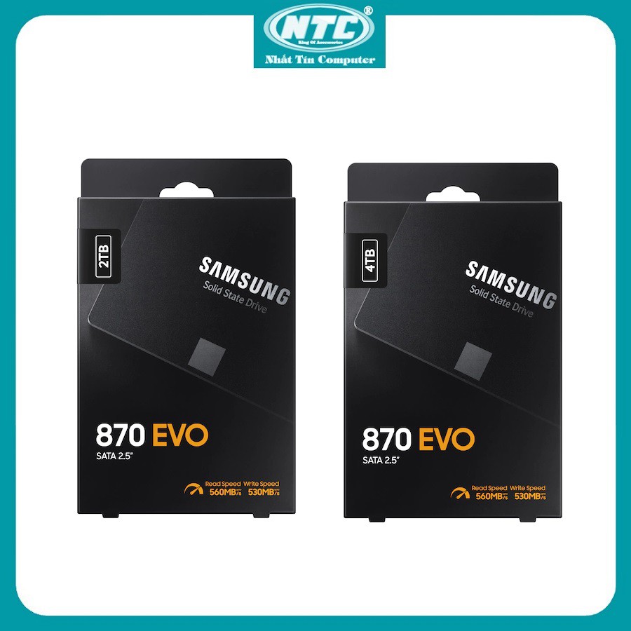 Ổ cứng SSD Samsung 870 Evo 2TB / 4TB 2.5Inch SATA III (Đen)