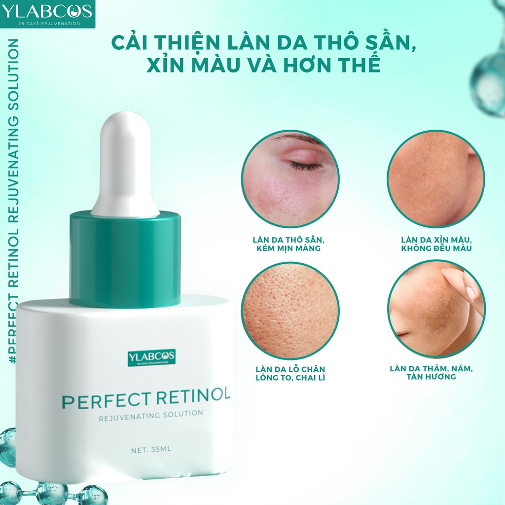 Bộ sp tái tạo và trẻ hóa làn da kem cream và serum Retinol Ylabcos 60ML drlacir dr lacir