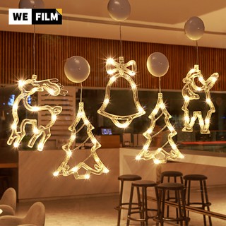 Đèn LED trang trí cửa kính chủ đề giáng sinh