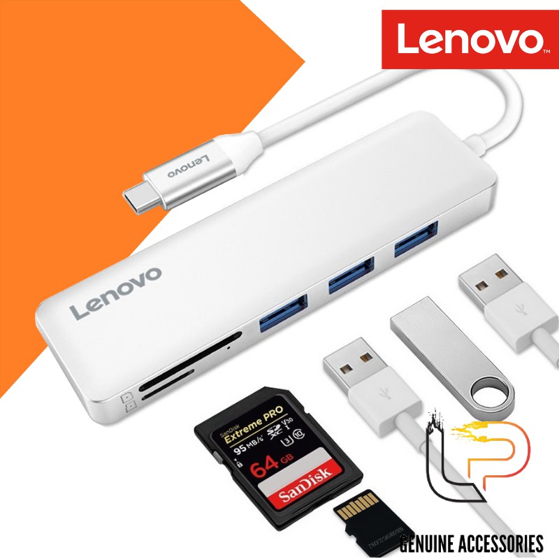 BỘ CHUYỂN USB TYPE-C RA 3 USB 3.0 + SD + TF LENOVO C605SL - MULTIPORT HUB TYPE-C -&gt; 3 USB 3.0 + SD + TF LENOVO C605SL