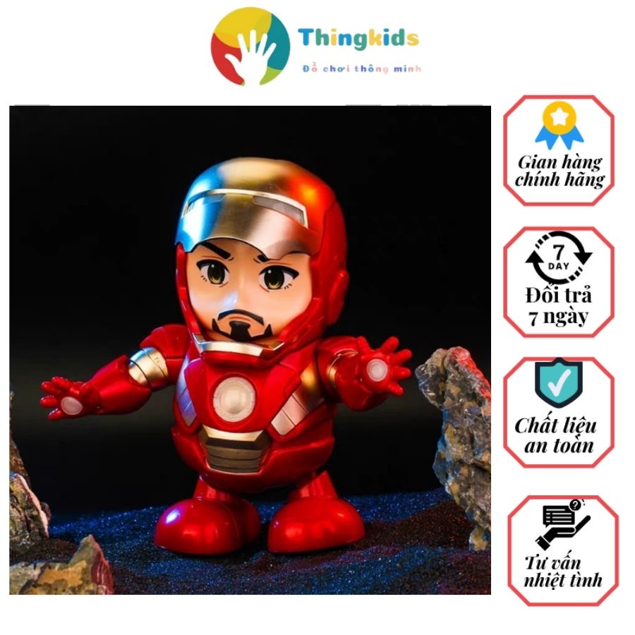 Đồ chơi robot iron man nhảy múa làm quà tặng cho con