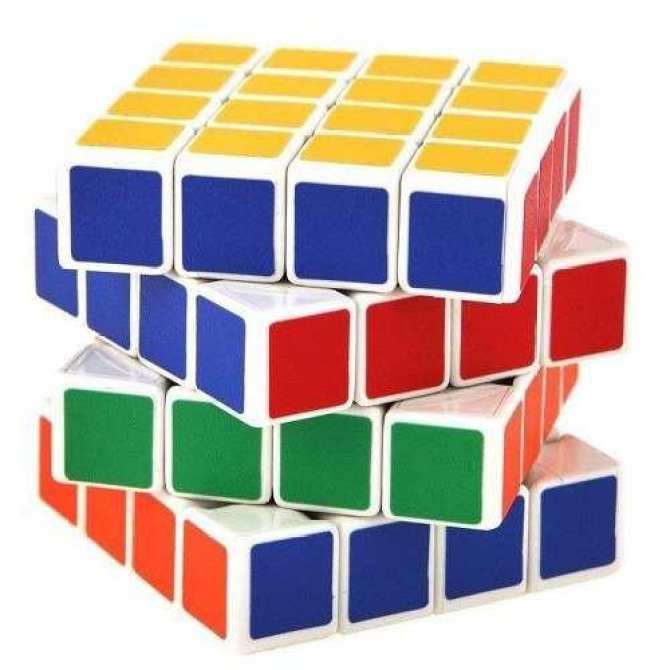 Đồ Chơi Rubik 4x4x4 Ju Xing Toys Loại Có Viền TRẮNG Cao Cấp