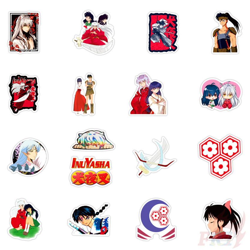 ❉ Inuyasha - Series 06 Anime Sesshoumaru Naraku Stickers ❉ 50Pcs/Set DIY Fashion Luggage Laptop Skateboard Decals Doodle Stickers