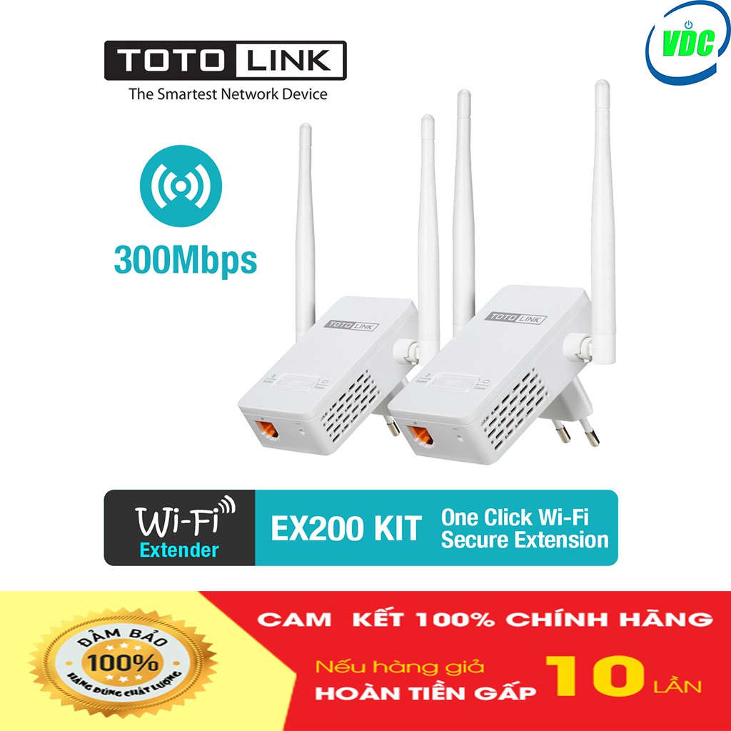 Kích wifi Totolink EX200 - Màu trắng - Thiết bị kích sóng wifi - Chính hãng - Bảo hành 36 tháng | WebRaoVat - webraovat.net.vn