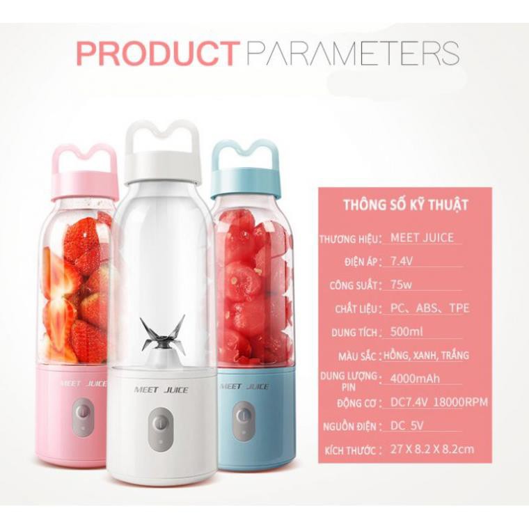 Máy xay sinh tố cầm tay Meet Juice