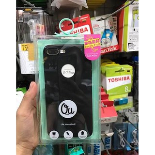 Ốp lưng iPhone 7 Plus/ 8 Plus OuCase Dẻo Màu Đen