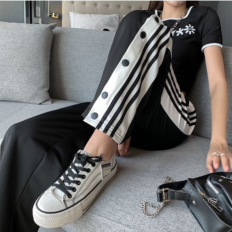 Quần dài SUXI cho nữ thiết kế dáng rộng phong cách thời trang mùa thu Hàn Quốc