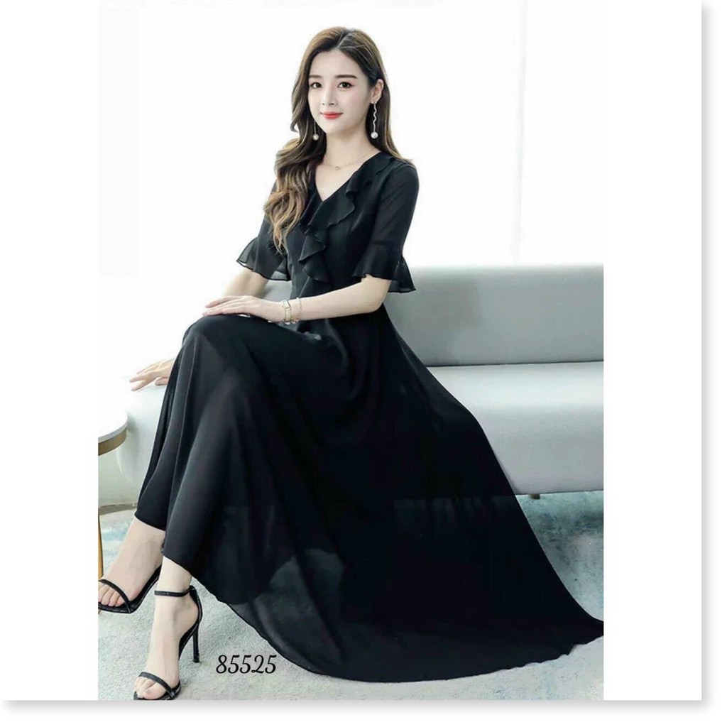 ĐẦM VOAN Ý,THIẾT KẾ HỌA TIẾT TRƠN NHƯNG KHÔNG KÉM PHẦN SANG TRỌNG  THỜI TRANG KME.STORE