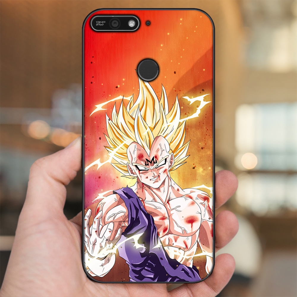 Ốp lưng Huawei Y6 Prime viền đen in hình Vegeta Dragon Ball