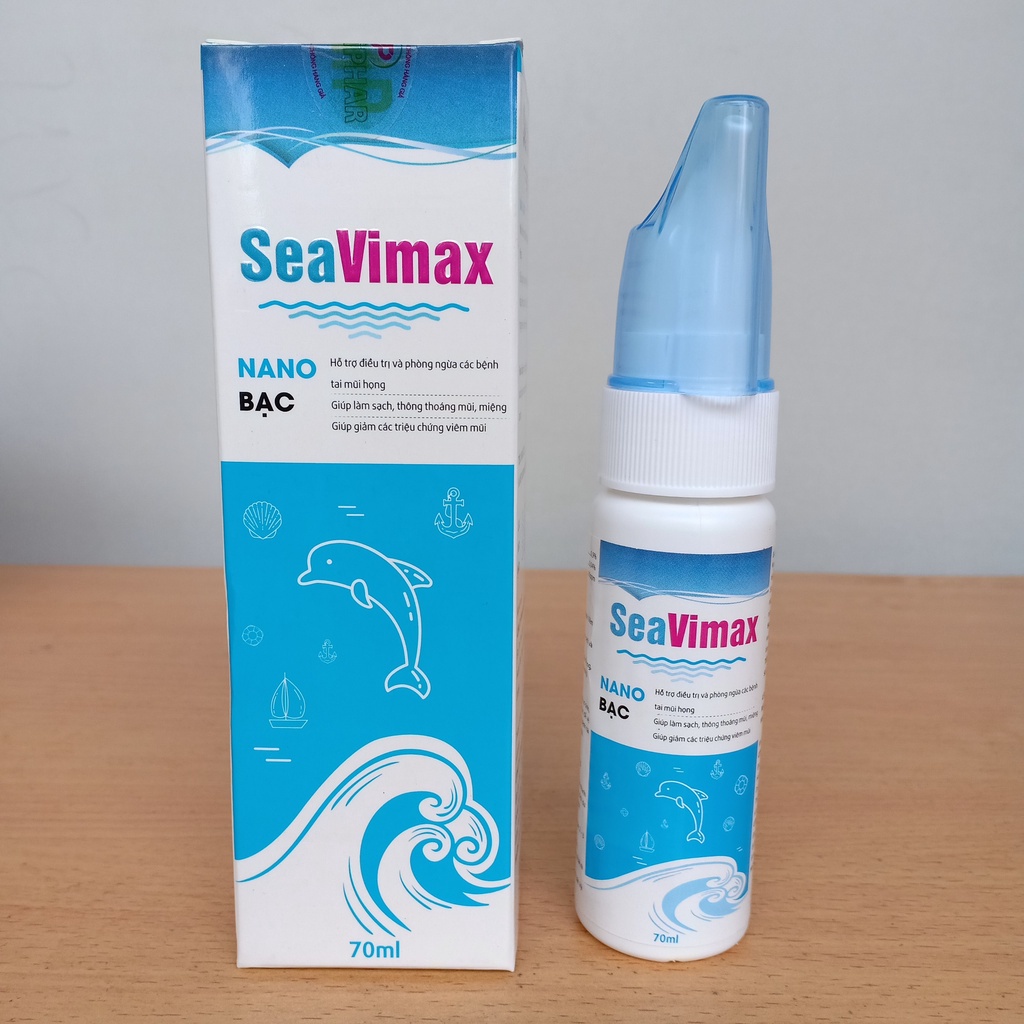 Xịt Họng SeaVimax - Vệ Sinh Họng, Mũi - Giúp Rửa Trôi Bụi Bẩn, Dịch Nhầy, Làm Sạch Và Thông Thoáng Khoang Mũi, Miệng