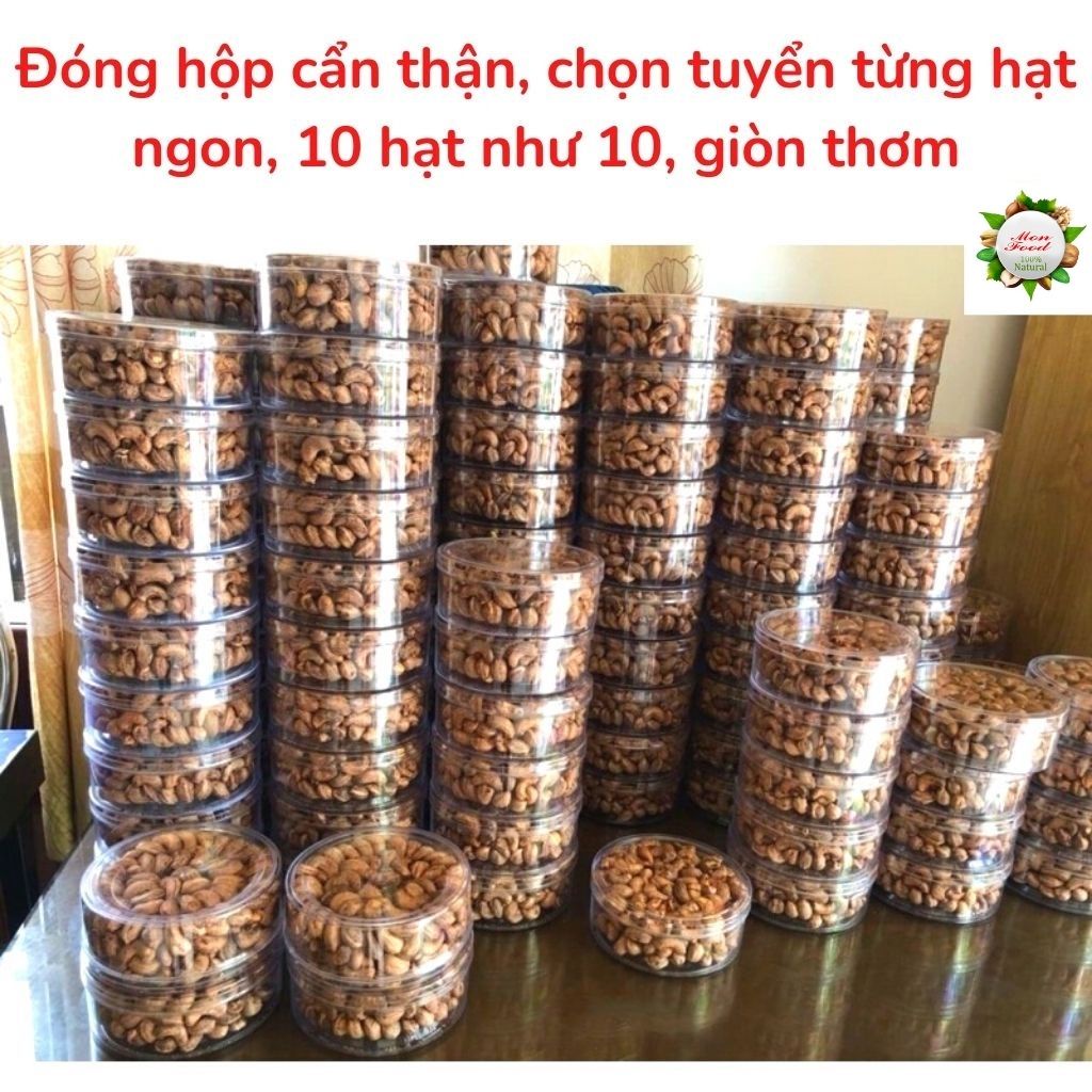 Hạt Điều Rang Muôi Bình Phước Loại 1, Hạt Điều Rang Củi 100% Xuất Khẩu Nguyên Lụa Đóng Hộp, ToFood86