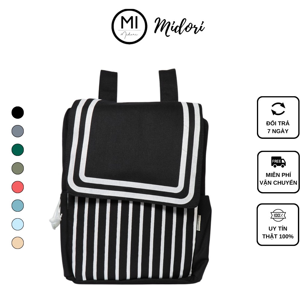Balo thời trang đi học nam nữ siêu bền đẹp local brand chính hãng Mi Midori