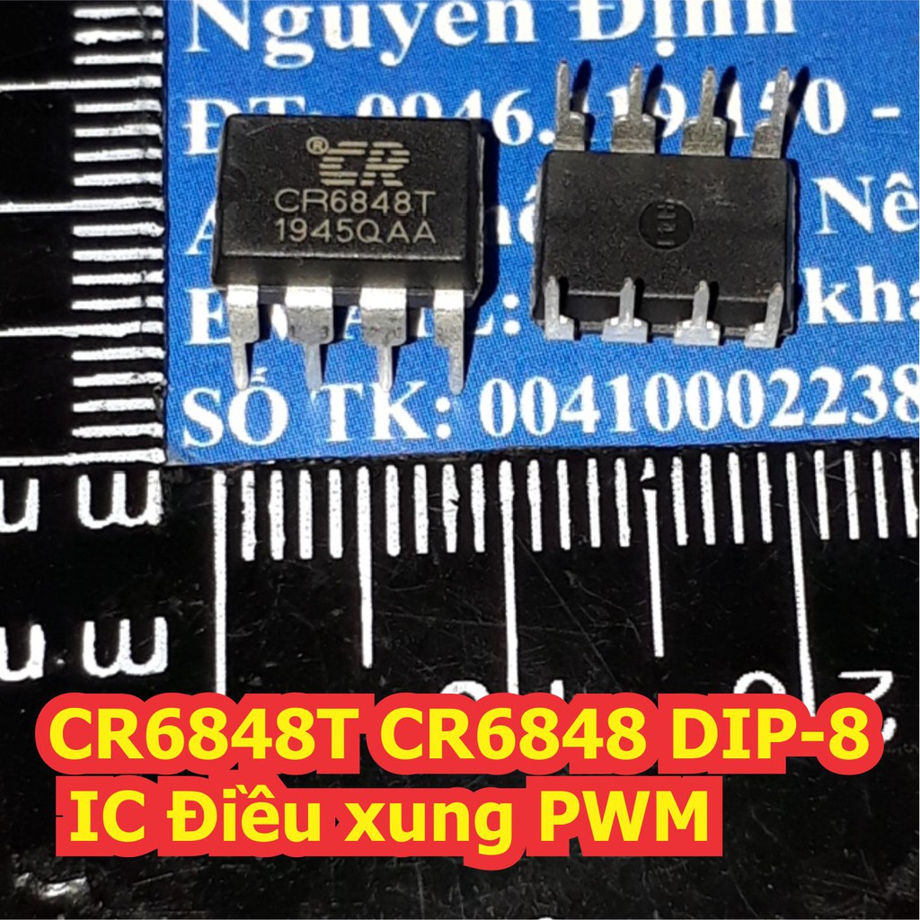 3 con CR6848T CR6848 DIP-8 IC Điều xung PWM kde7126