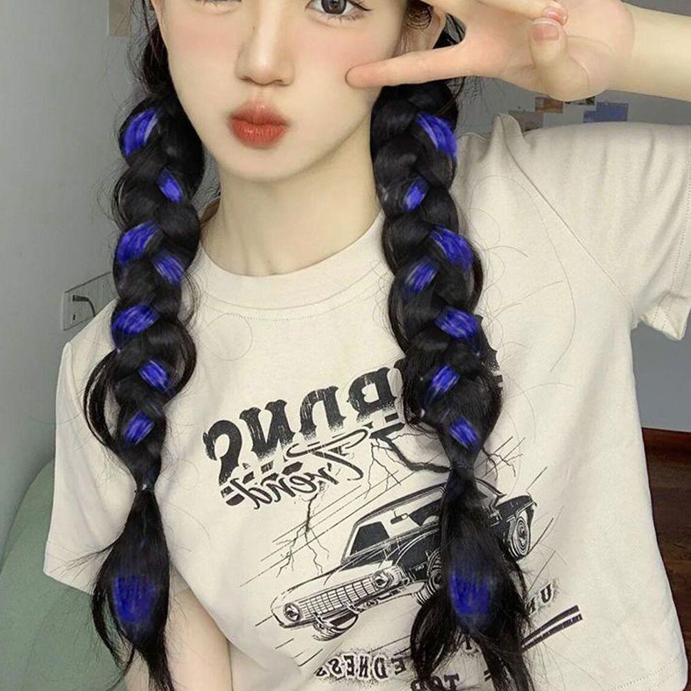 Tóc Giả Thắt Bím Đuôi Ngựa Chịu Nhiệt Độ Cao Thời Trang