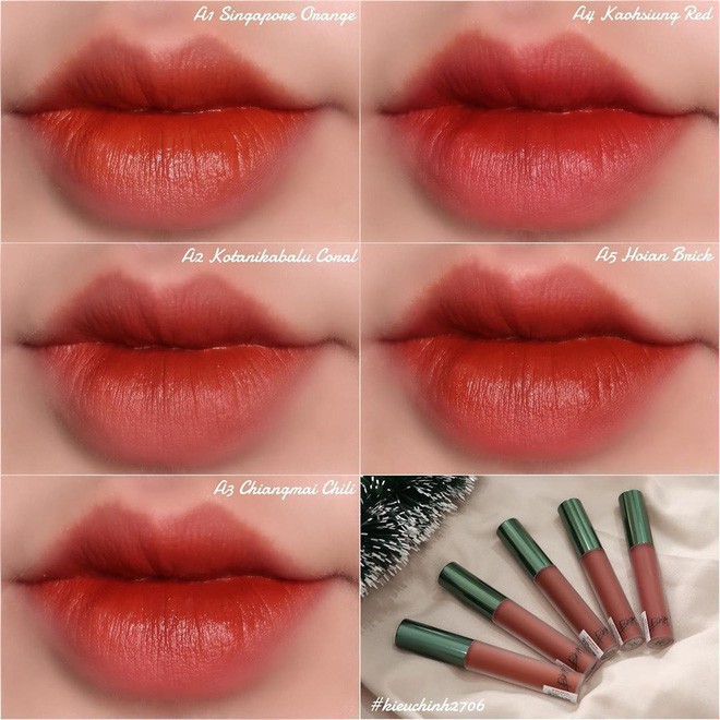 [FULL MÀU] Son kem lì BBIA Velvet Lip Tint version 3