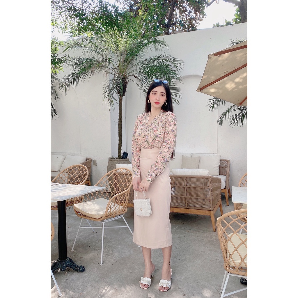 Set đồ váy áo sơ mi công sở hàng thiết kế