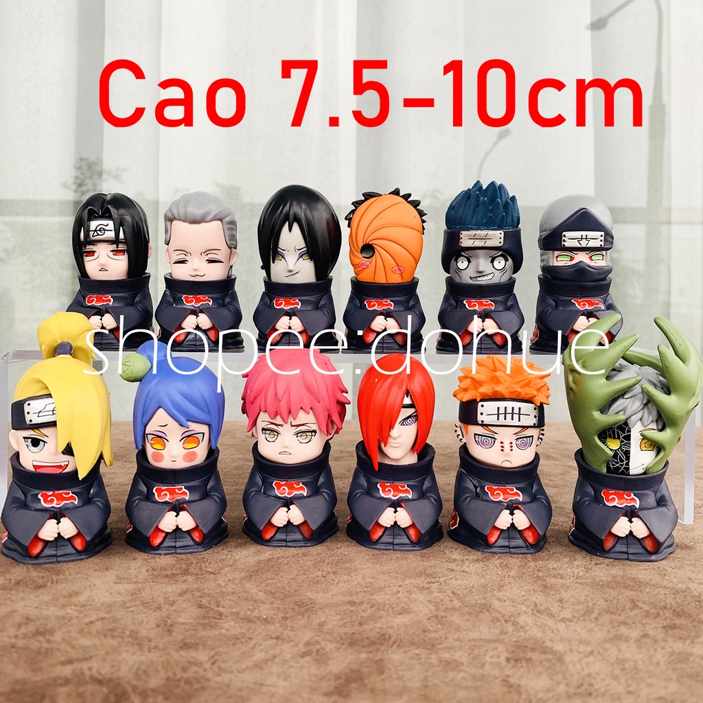 Mô Hình Akatsuki Trong Naruto (Pain Nagato, Konan, Kisame, Itachi, Kakuzu, Deidara, Hidan, Orochimaru, Sasori, Zetsu)