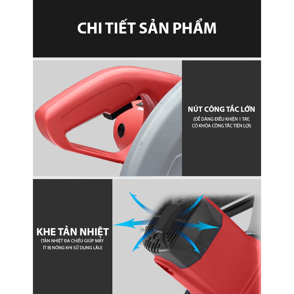 [Mã BMLT300 giảm 10% đơn 499K] Máy cắt sắt PANDA PA352P công suất 2300W cắt góc 45 độ TẶNG kèm lưỡi cắt