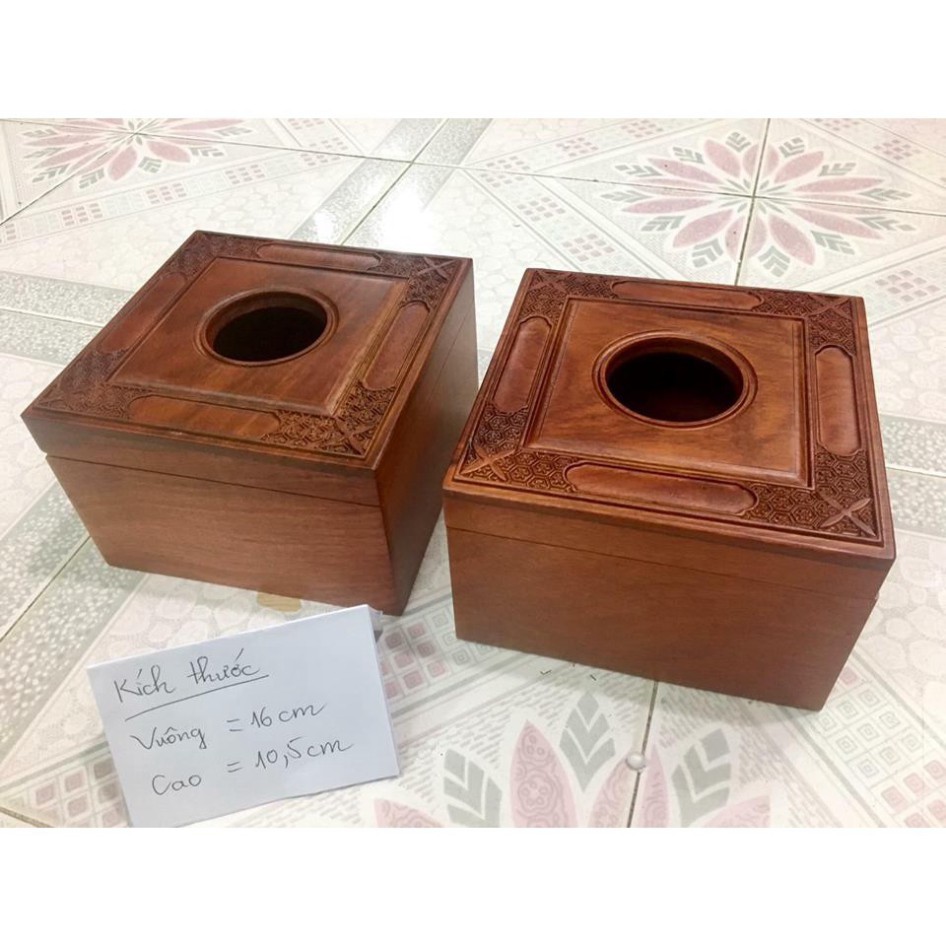 HỘP ĐỂ GIẤY ĂN BẰNG GỖ CAO CẤP - HÀNG CHUẨN HÌNH CHUẨN