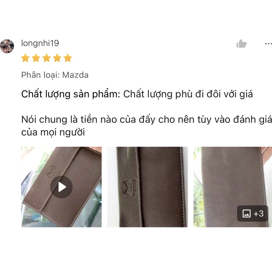 Ví da đựng đăng kiểm, giấy tờ xe ô tô – Bóp đựng giấy tờ xe ô tô logo các hãng xe
