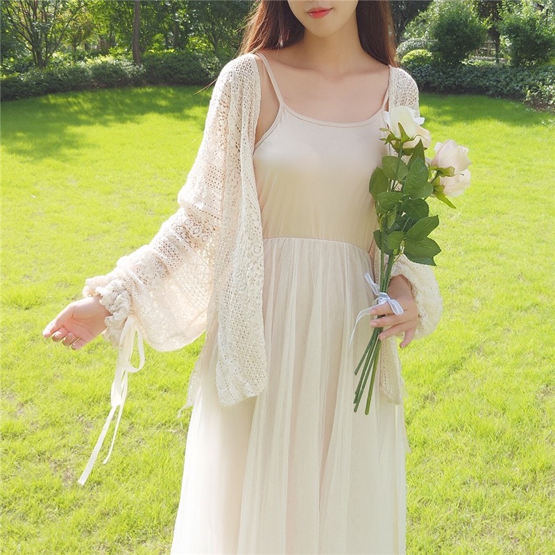 ÁO KHOÁC KIỂU ULZZANG (REN VÀ VOAN)