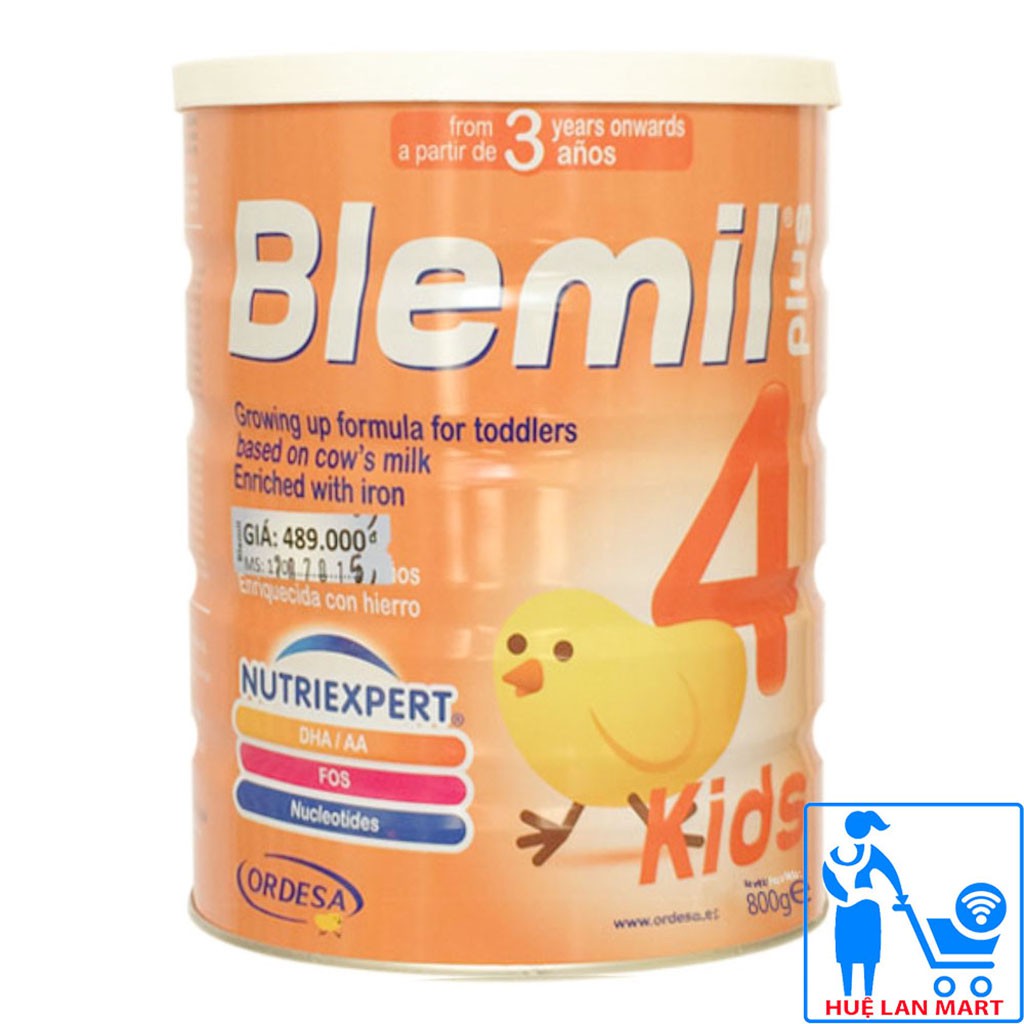 [CHÍNH HÃNG] Sữa Bột Blemil Plus - 4 Hộp 800g (Cho bé trên 3 tuổi)