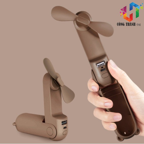 [Hàng Chính Hãng] Quạt mini cầm tay gió mạnh tích điện hình gấu Bear Jisulife F8 | BigBuy360 - bigbuy360.vn