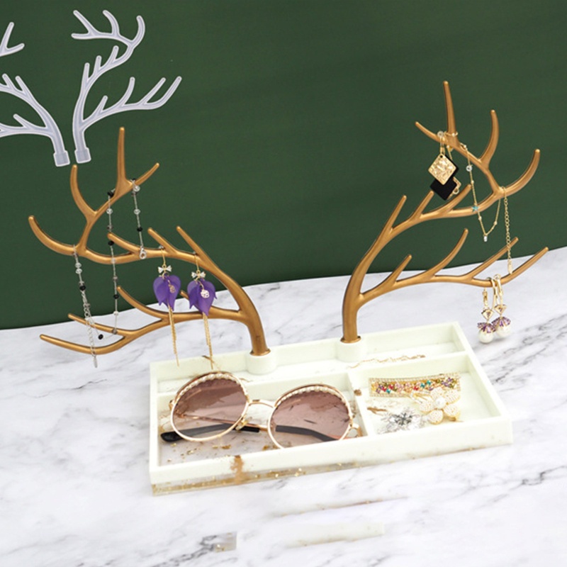 Khuôn Silicone Hình Nhánh Cây Sừng Hươu Dùng Làm Trang Sức DIY