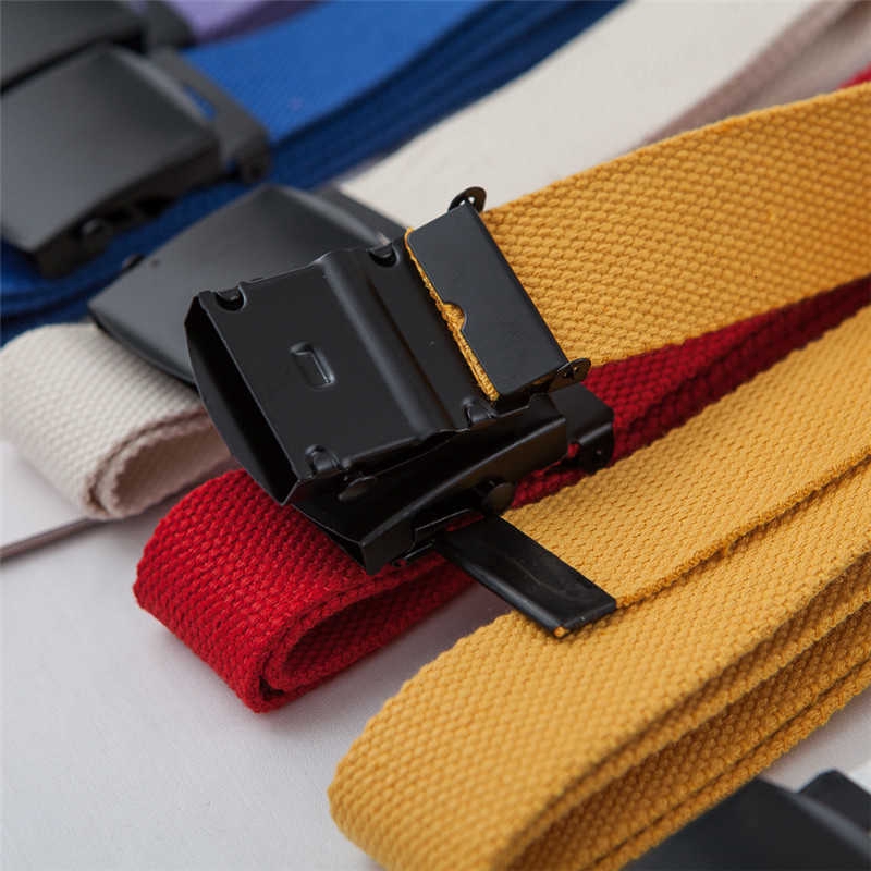 Thắt lưng vải canvas phong cách thời trang đơn giản cho nam và nữ