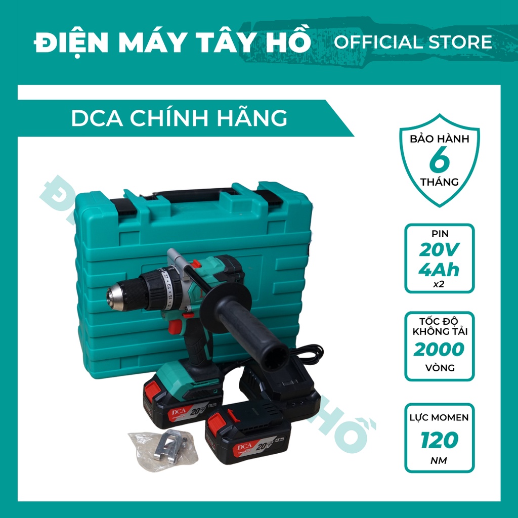Khoan pin DCA 3 chức năng ADJZ03-13, lực siết 120Nm