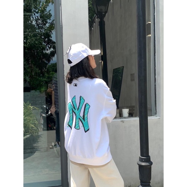 Áo nỉ MLB Sweater Big Bag Art Logo Overfit