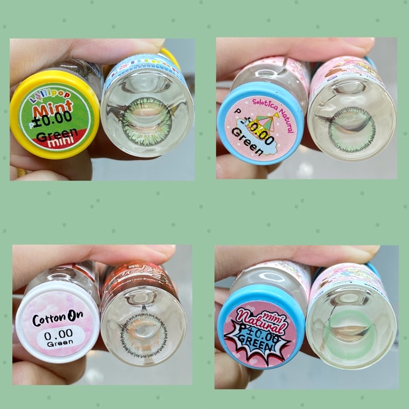 50 Mẫu lens Xanh lá-Green HOT_0 độ