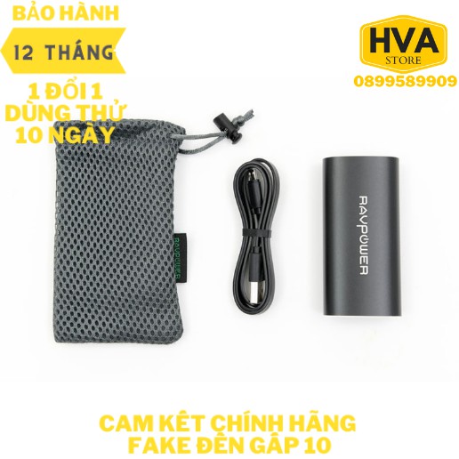 Túi rút đựng phụ kiện sạc, tai nghe chính hãng Ravpower