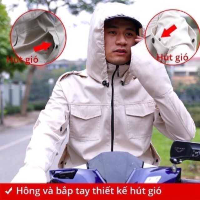 FREESHIP Hà Nội Áo chống nắng cho nam chất kaki màu trắng sữa | BigBuy360 - bigbuy360.vn