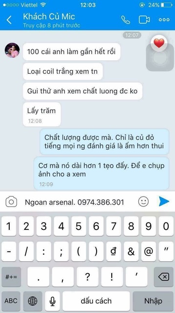 Củ Mic Taiwan xịn. HÀNG MỚI VỀ
