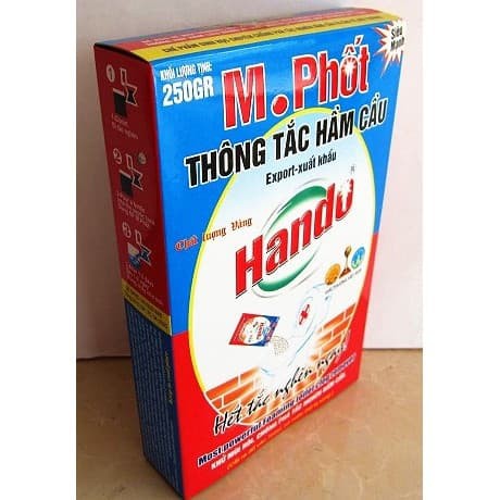 [Chỉ dùng cho hầm cầu bể phốt không dùng cho đường ống] Hộp thông tắc hầm cầu M. Phốt Hando 250g xuất Khẩu