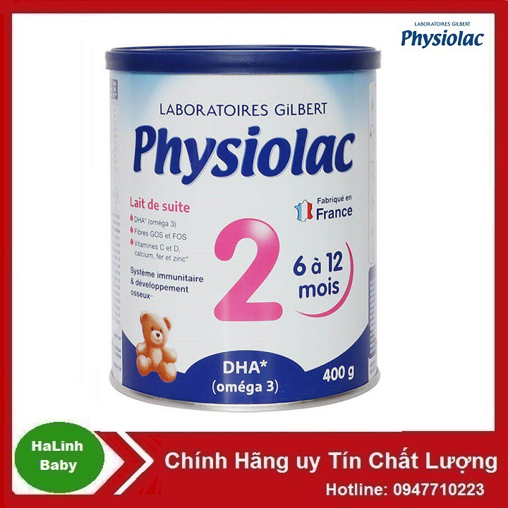 Sữa Bột Physiolac 2 Hộp 400g ( Date 2023 )