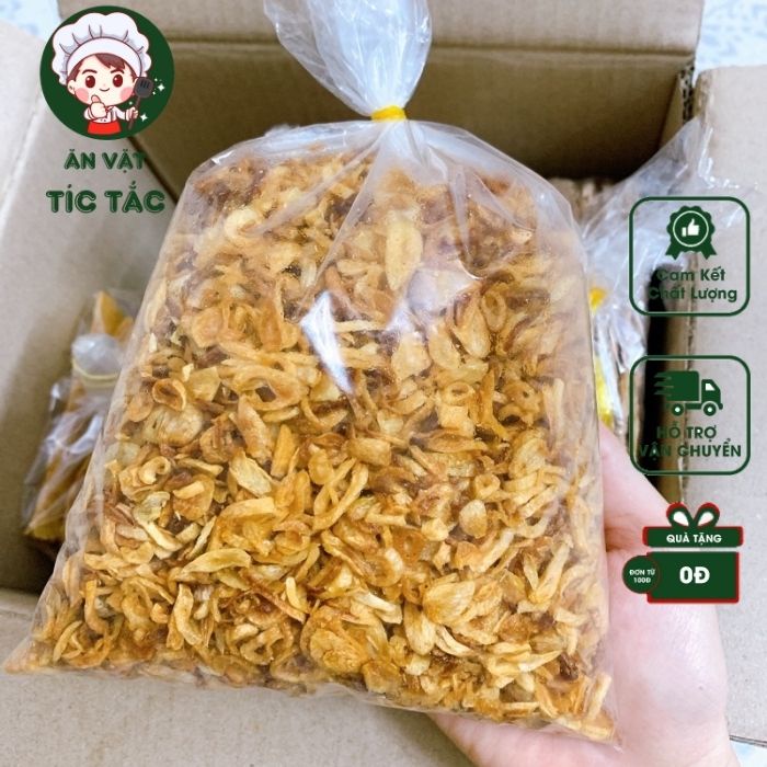 100G Hành Phi Nhà Làm Loại Ngon Nhất Siêu Thơm Giòn Không Trộn Bột Dùng Chung Bánh Tráng