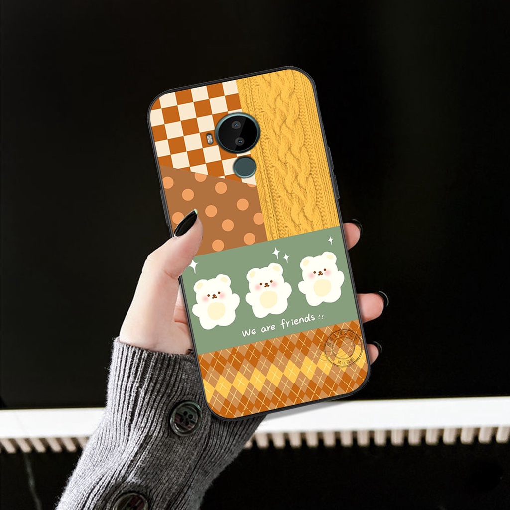 Ốp lưng điện thoại nokia c10 / c20 / c30 in hình caro hot mùa đông năm nay