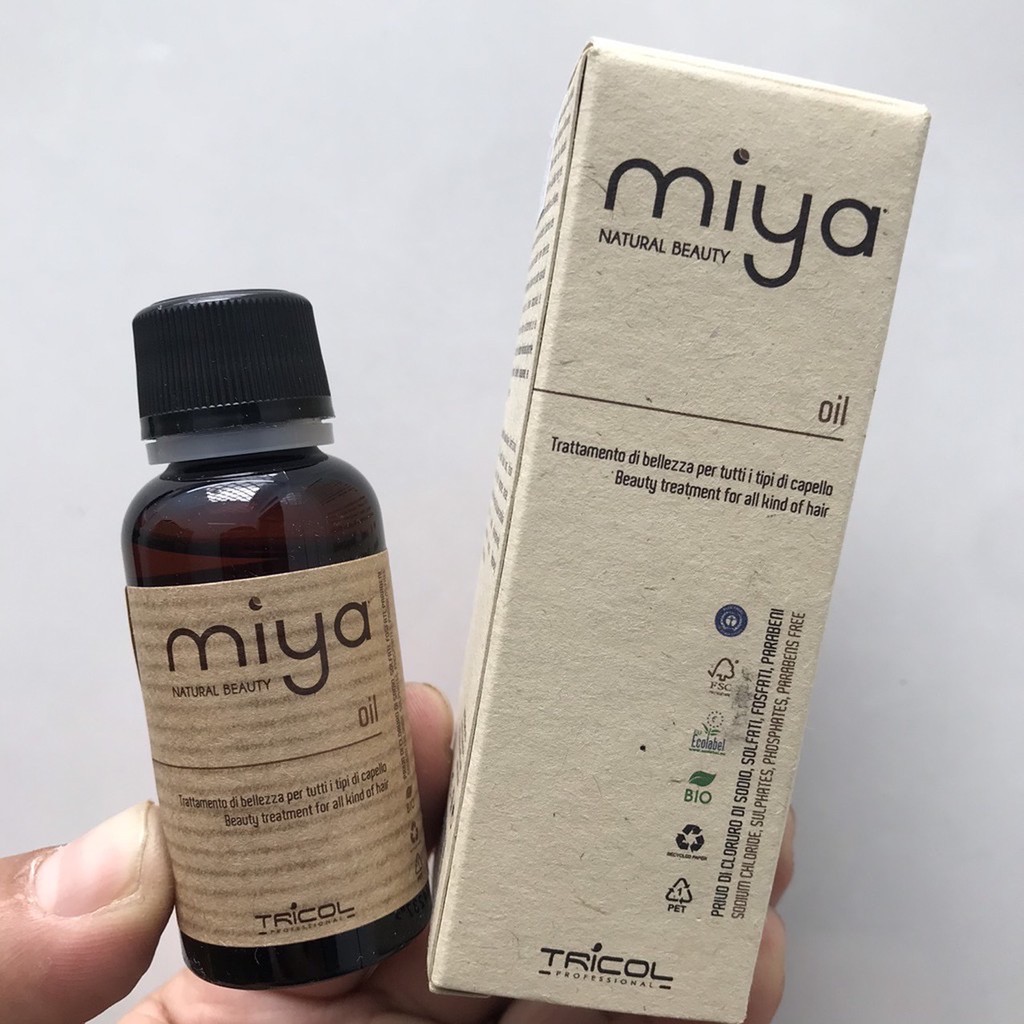 Tinh dầu dưỡang phục hồi tóc cao cấp Miya Oil Argan & Macadamia 30ml