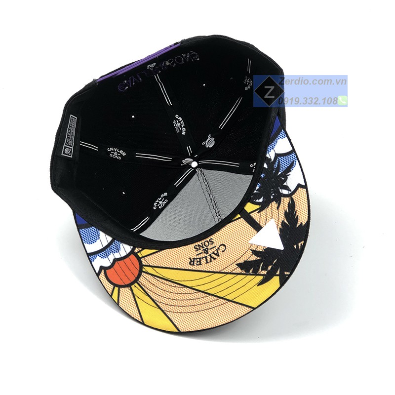 Nón Snapback hiphop nam nữ màu đen phong cách thời trang cá tính
