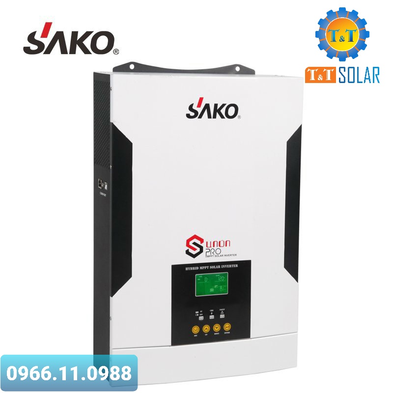 Biến tần  offgrid nối lưới 5,5KW - 48VDC SAKO SUNON PRO 5,5KW ; max PV 6000wp 450VDC