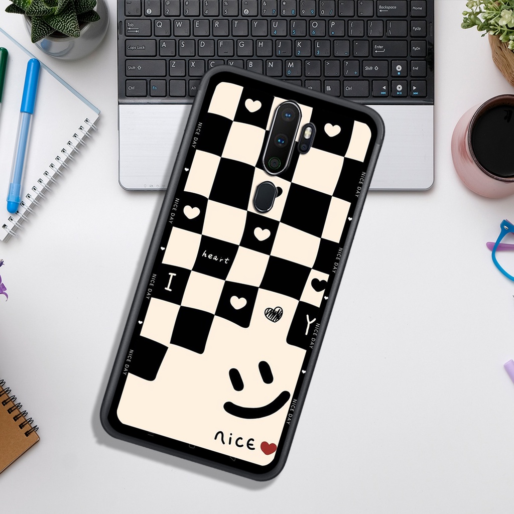 Ốp Lưng OPPO A5 2020 - A9 2020 - A8/A31  , In Hình &quot;Black Heart&quot; Phong Cách Đẹp.